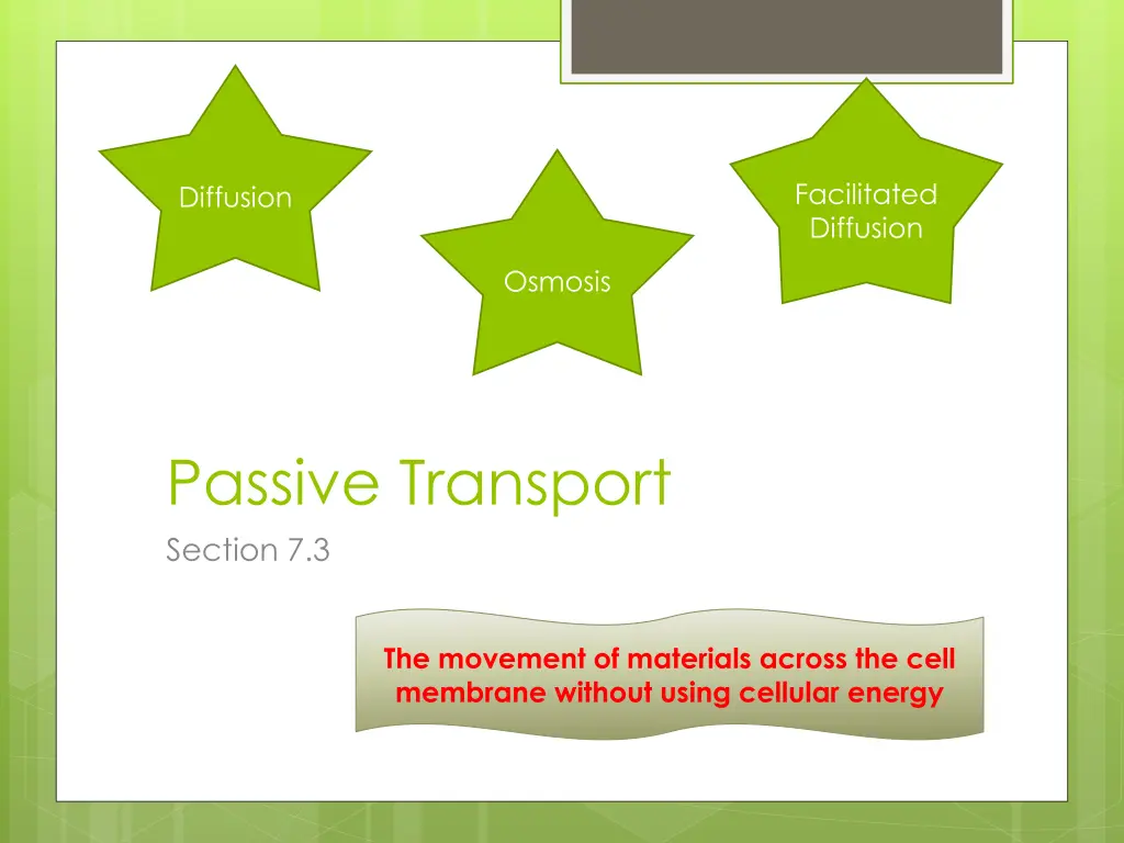 facilitated diffusion