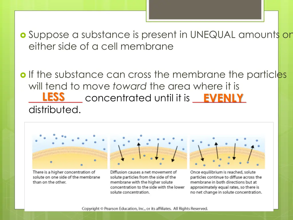 suppose a substance is present in unequal amounts