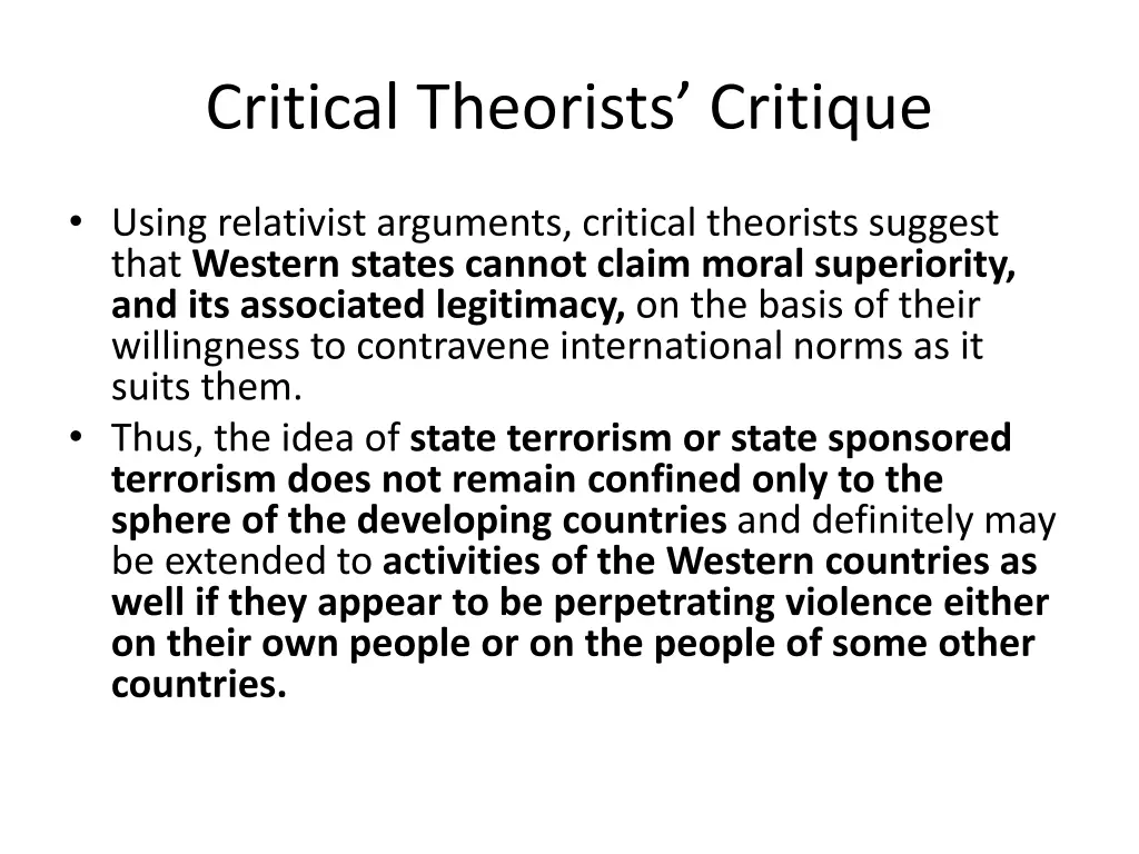 critical theorists critique