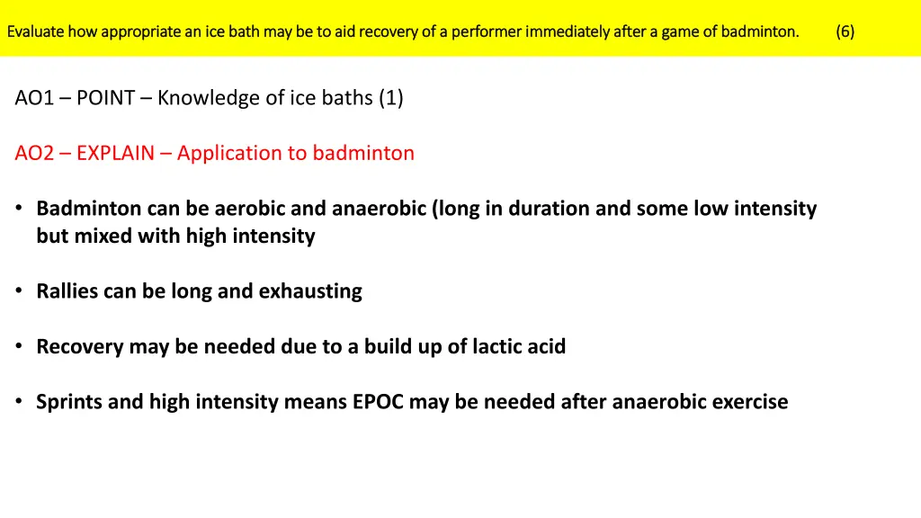 evaluate how appropriate an ice bath 2