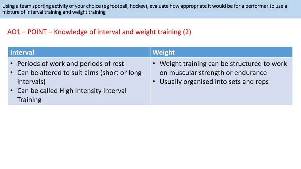 using a team sporting activity of your choice 1