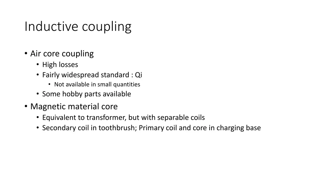 inductive coupling