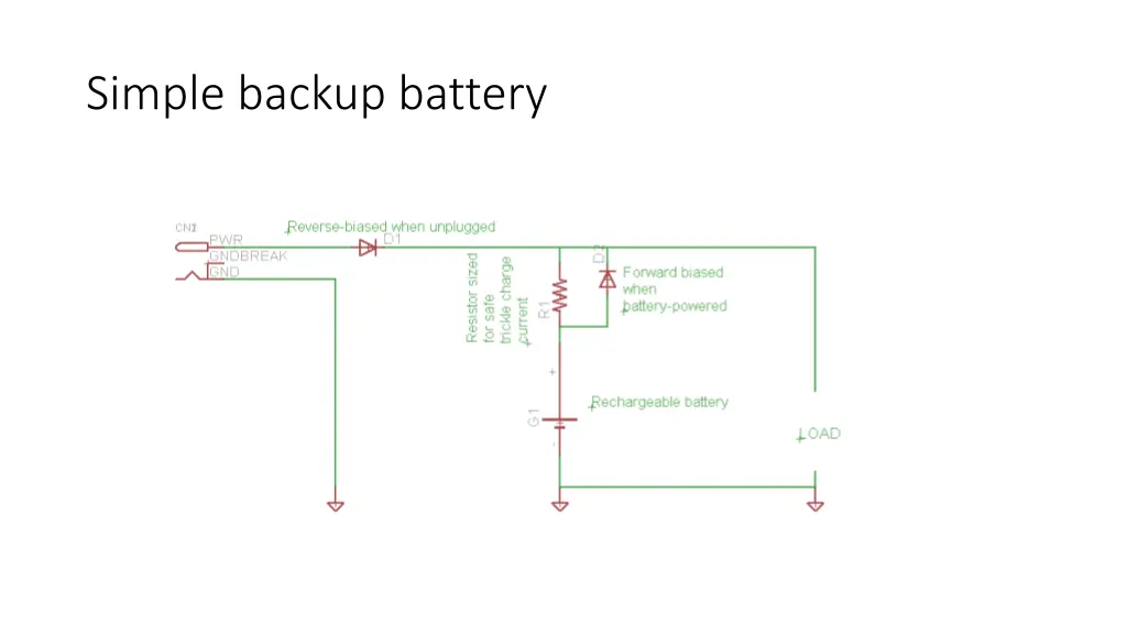 simple backup battery