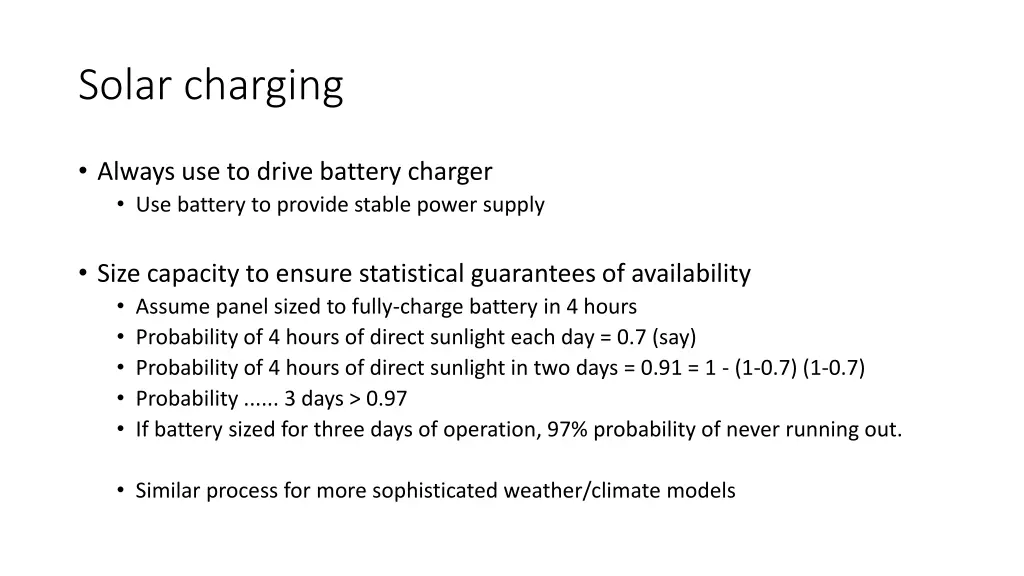 solar charging