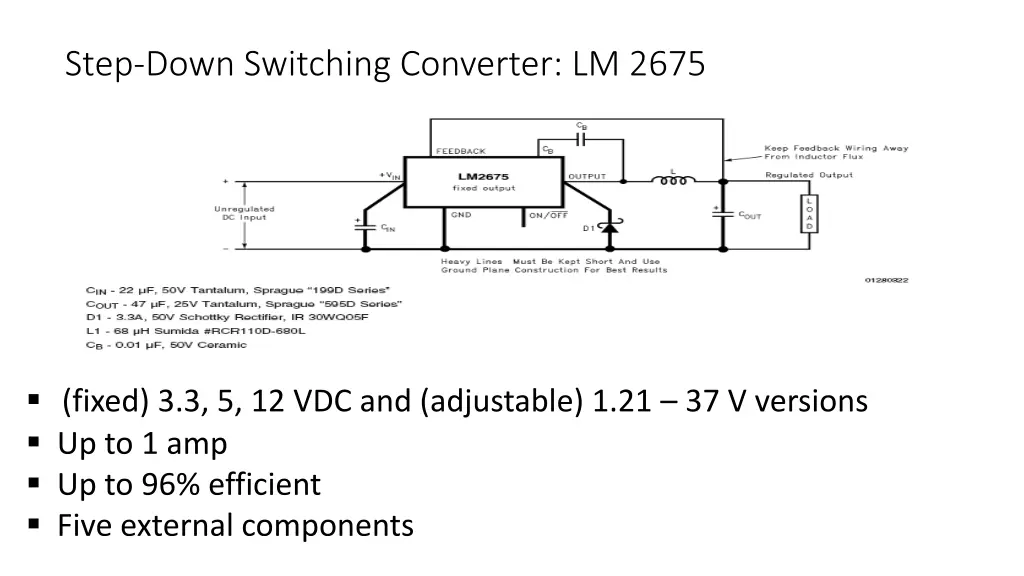 step down switching converter lm 2675