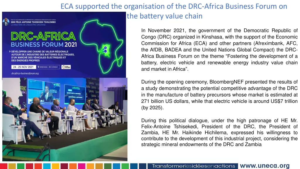 eca supported the organisation of the drc africa