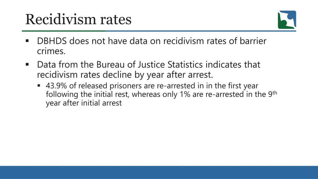 recidivism rates