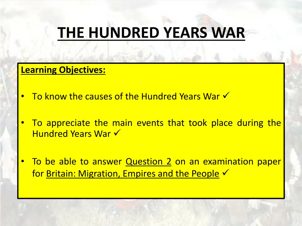 the hundred years war 2