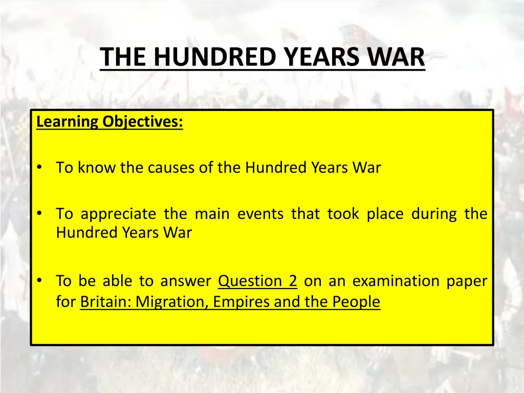 the hundred years war