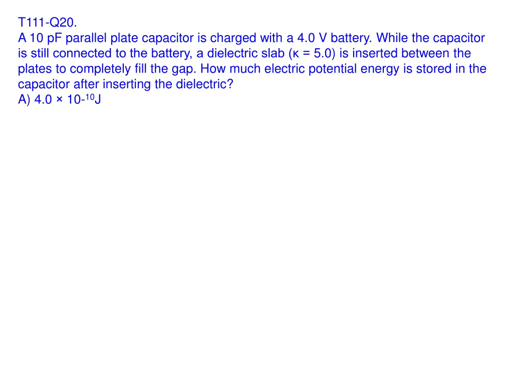 t111 q20 a 10 pf parallel plate capacitor 1