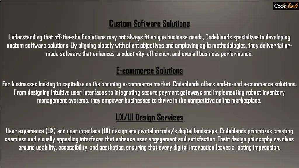 custom software solutions