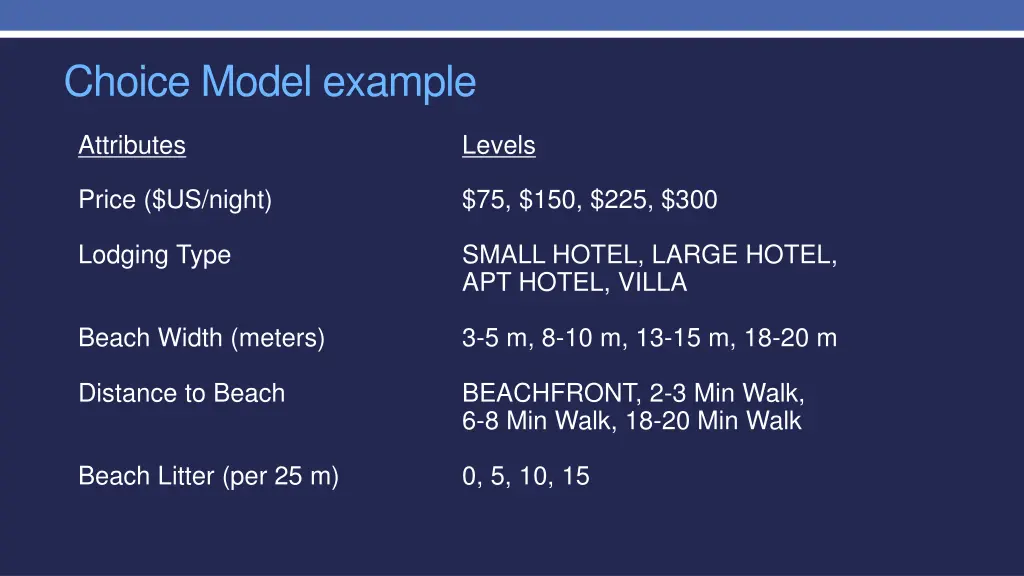 choice model example