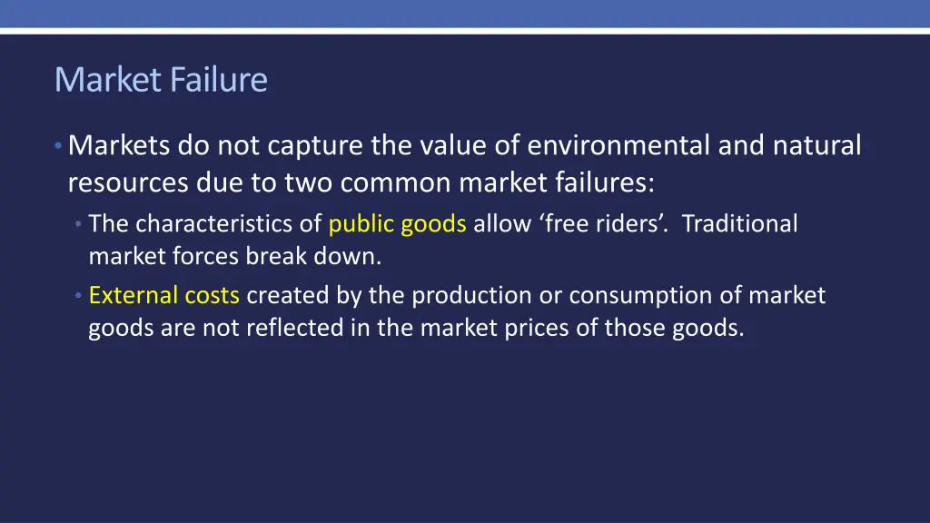 market failure