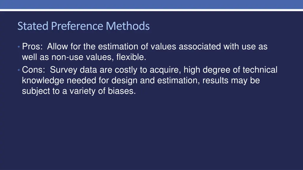 stated preference methods