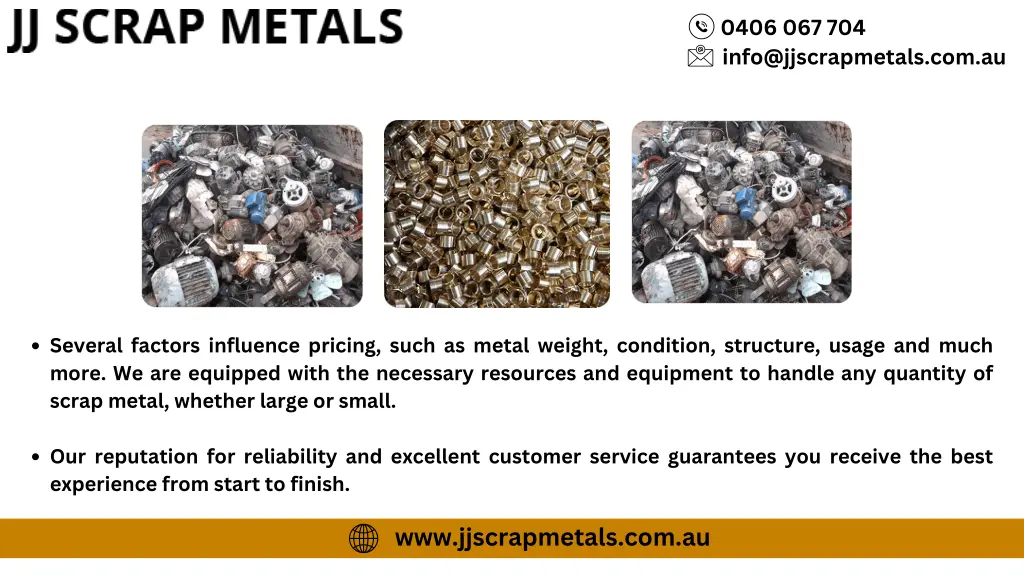 0406 067 704 info@jjscrapmetals com au 2