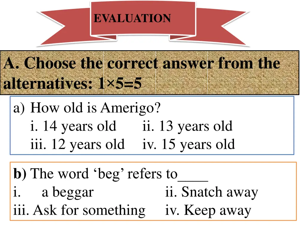 evaluation