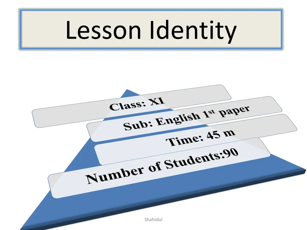 lesson identity