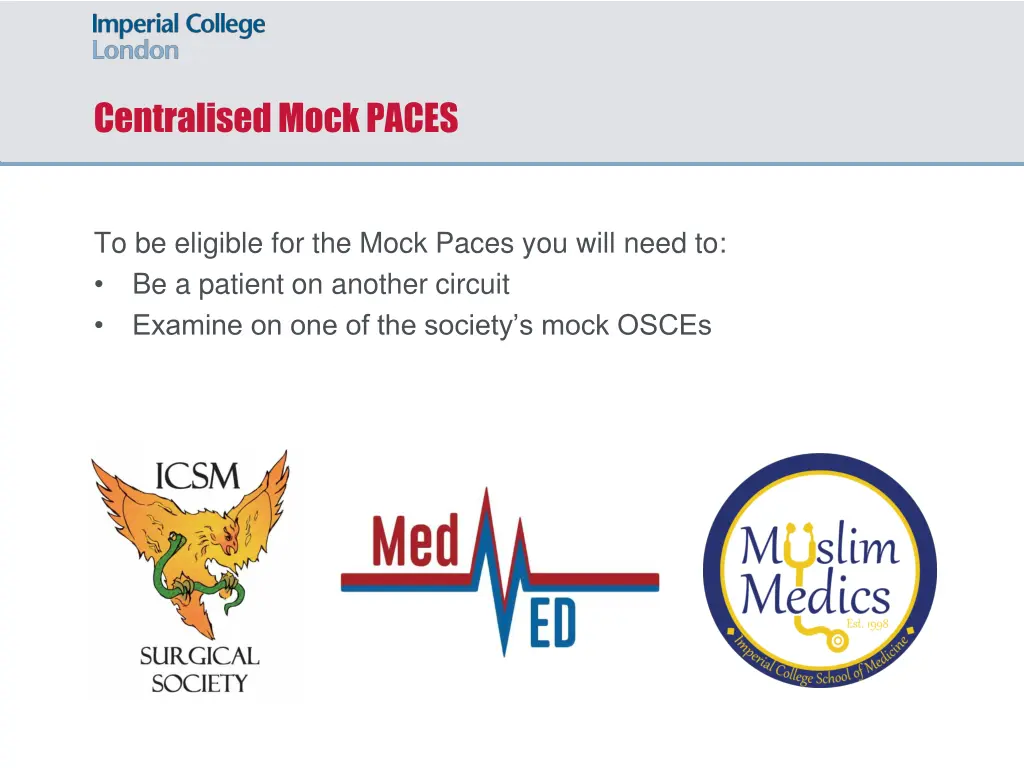 centralised mock paces 1