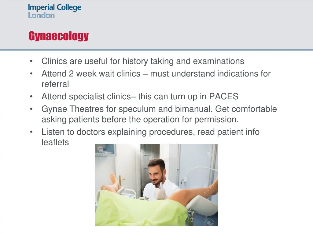 gynaecology