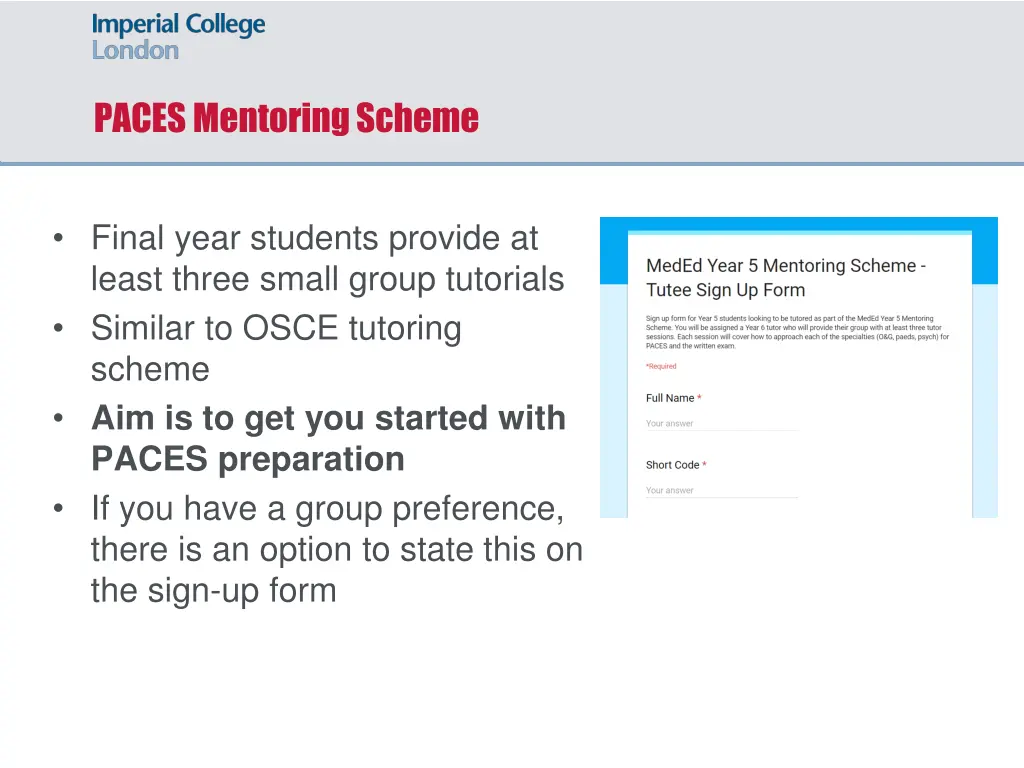 paces mentoring scheme