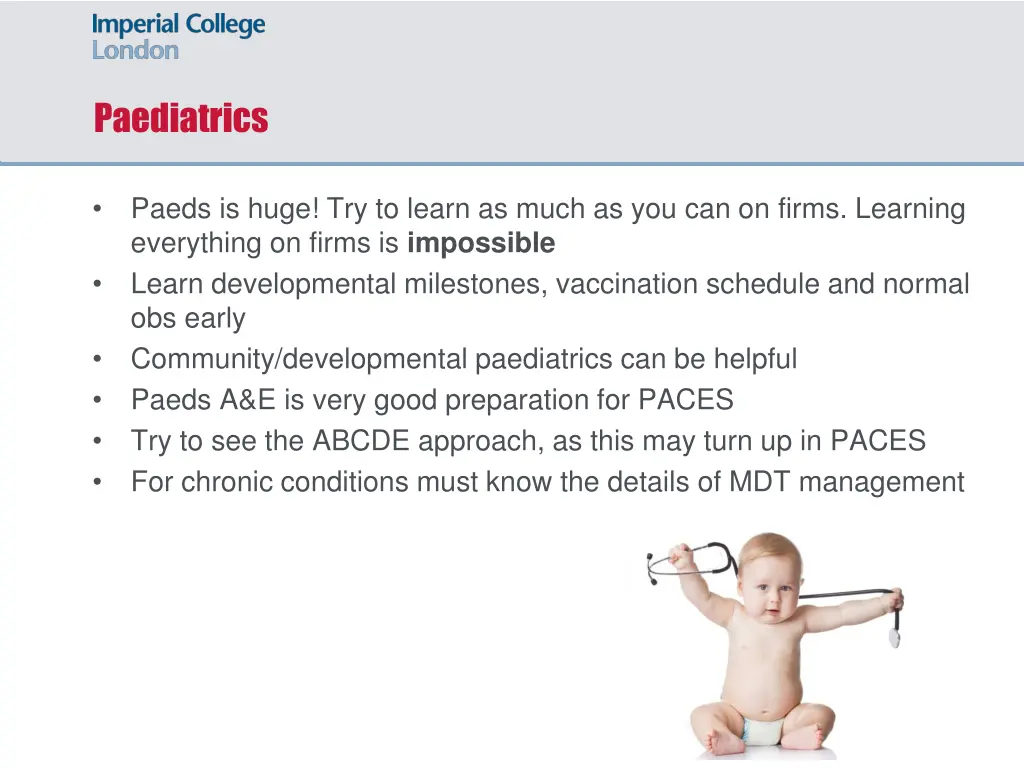 paediatrics