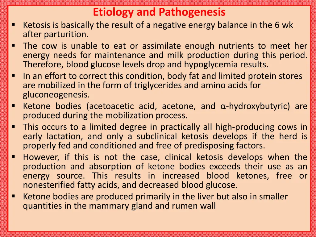 etiology and pathogenesis