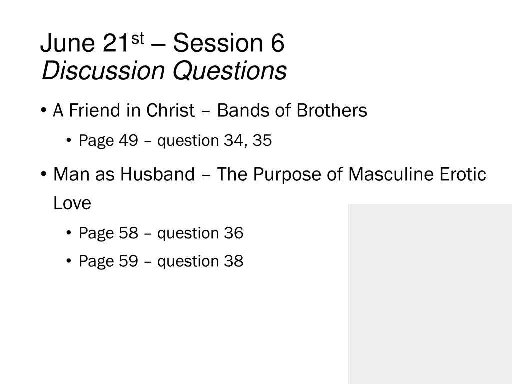 june 21 st session 6 discussion questions