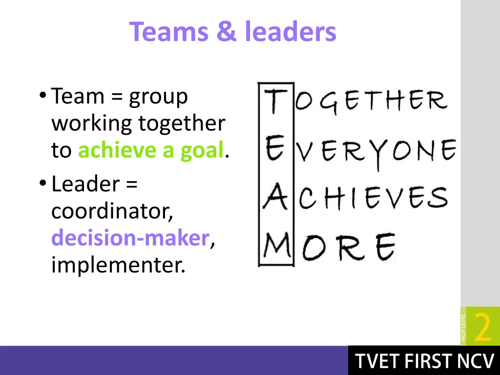 teams leaders