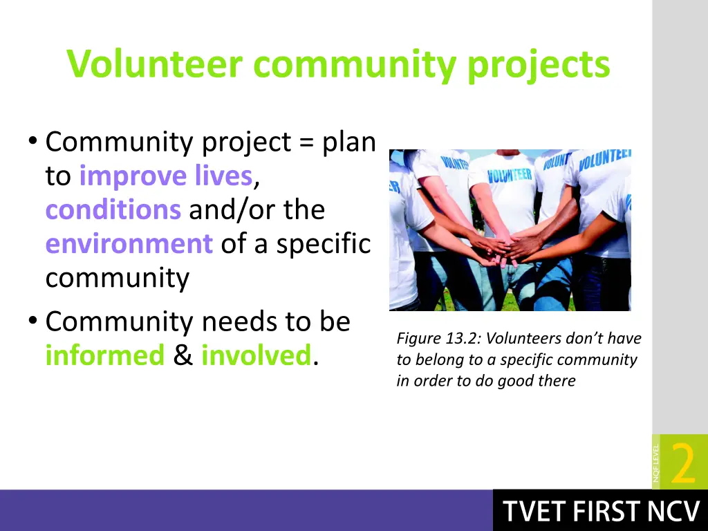 volunteer community projects