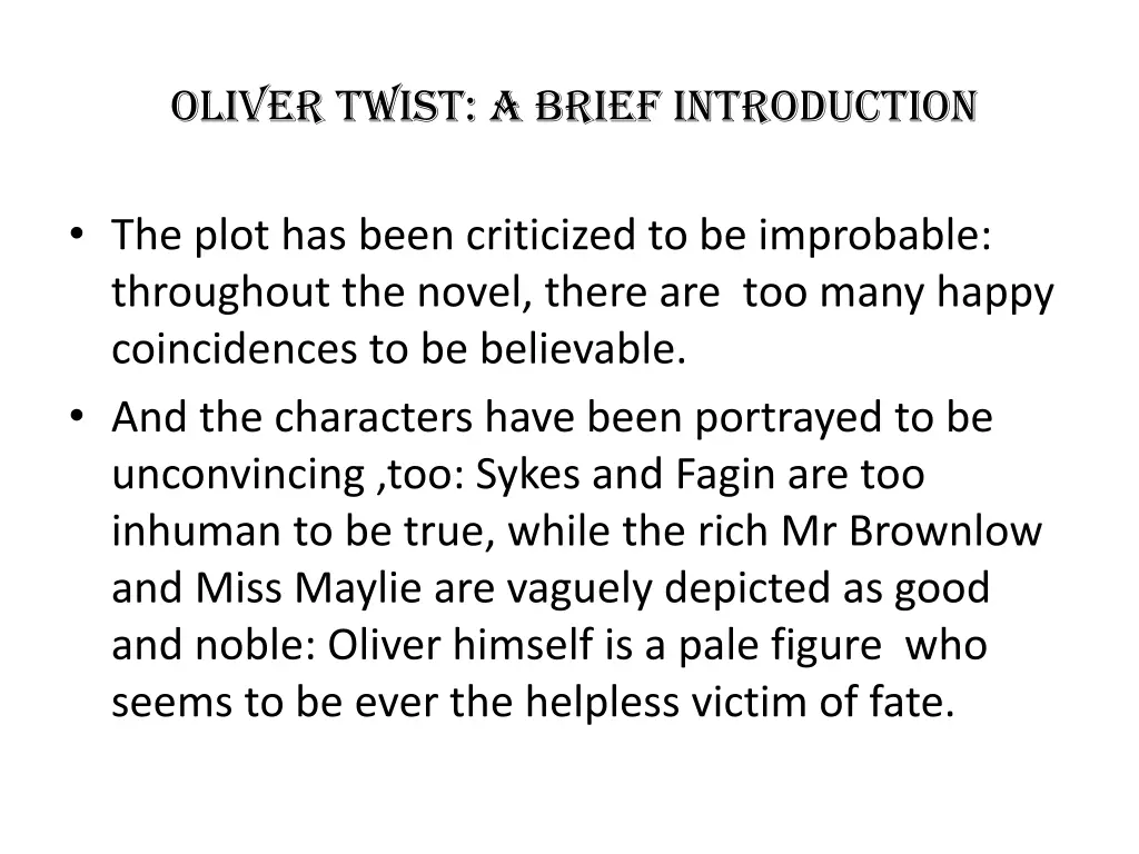 oliver twist a brief introduction 5