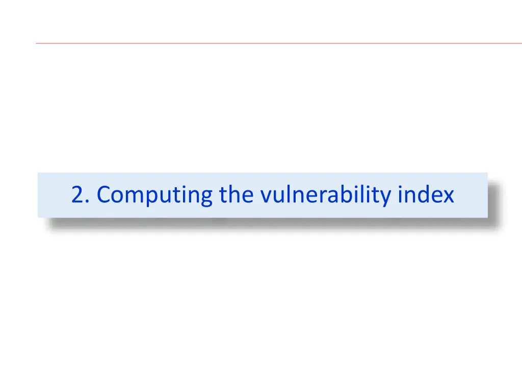 2 computing the vulnerability index