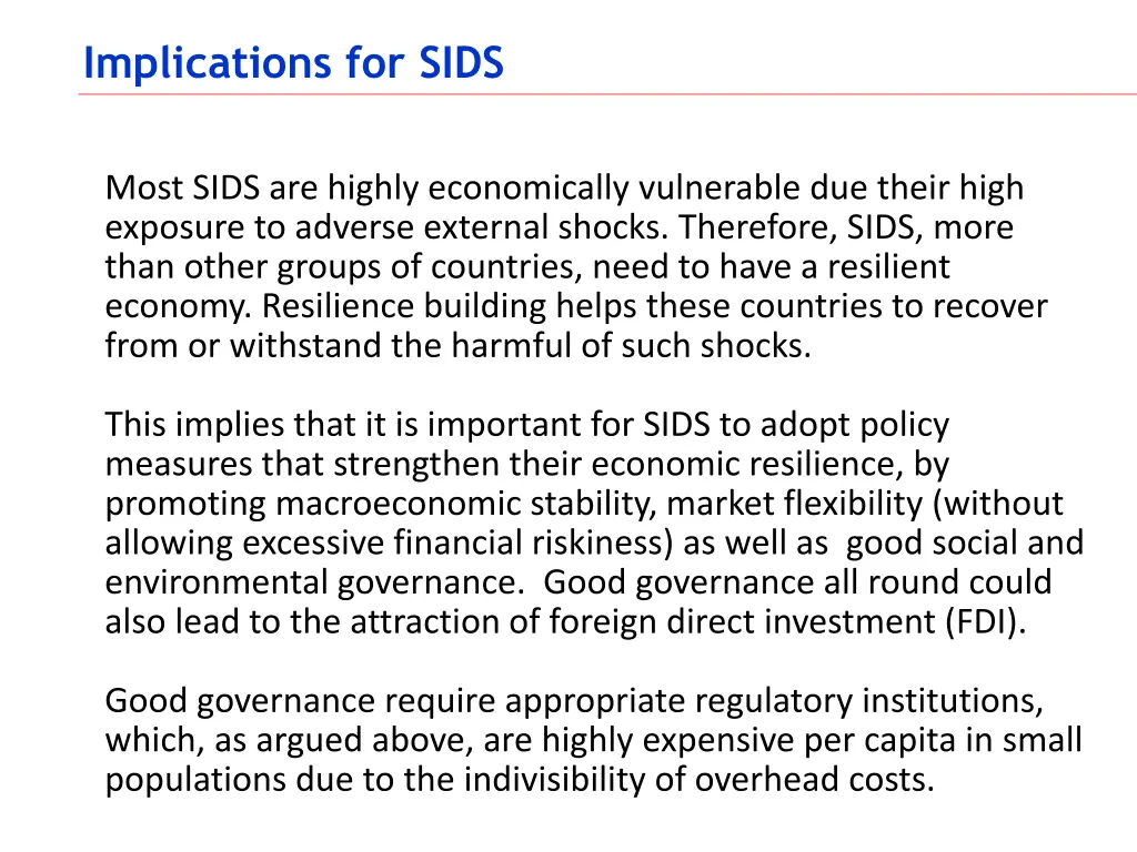 implications for sids