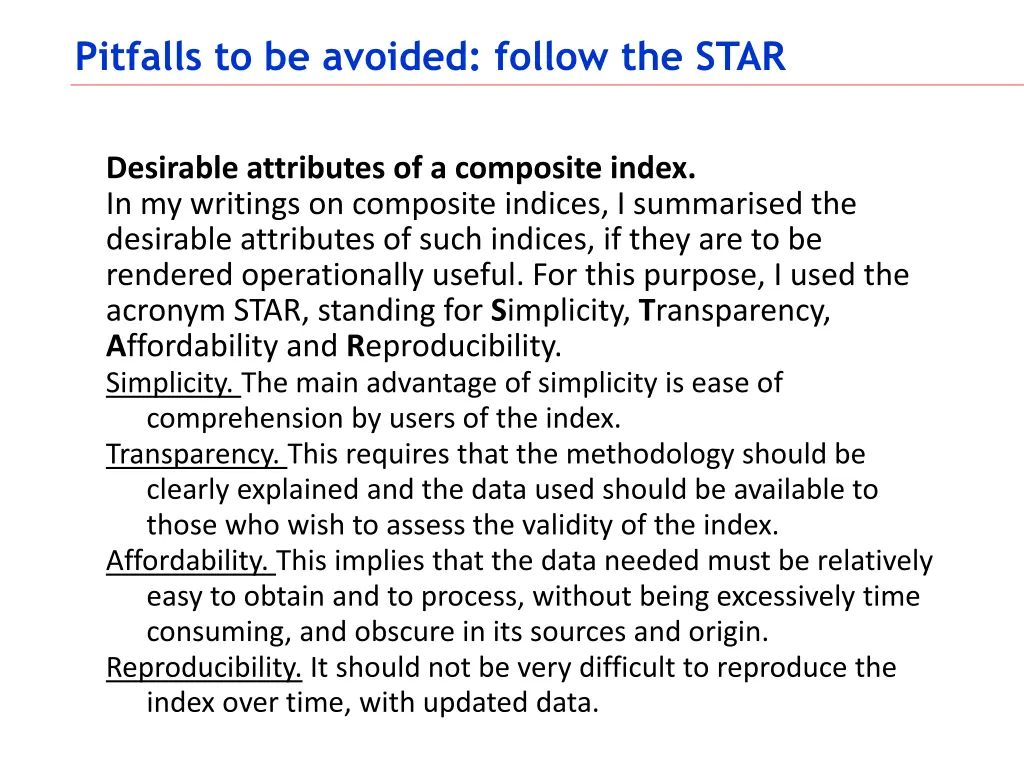 pitfalls to be avoided follow the star