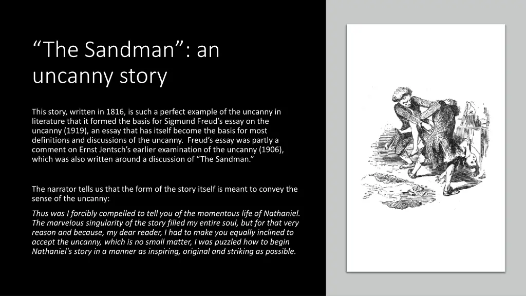 the sandman an uncanny story