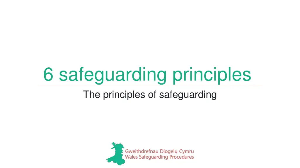 6 safeguarding principles the principles