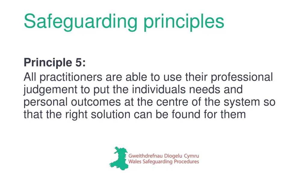 safeguarding principles 3