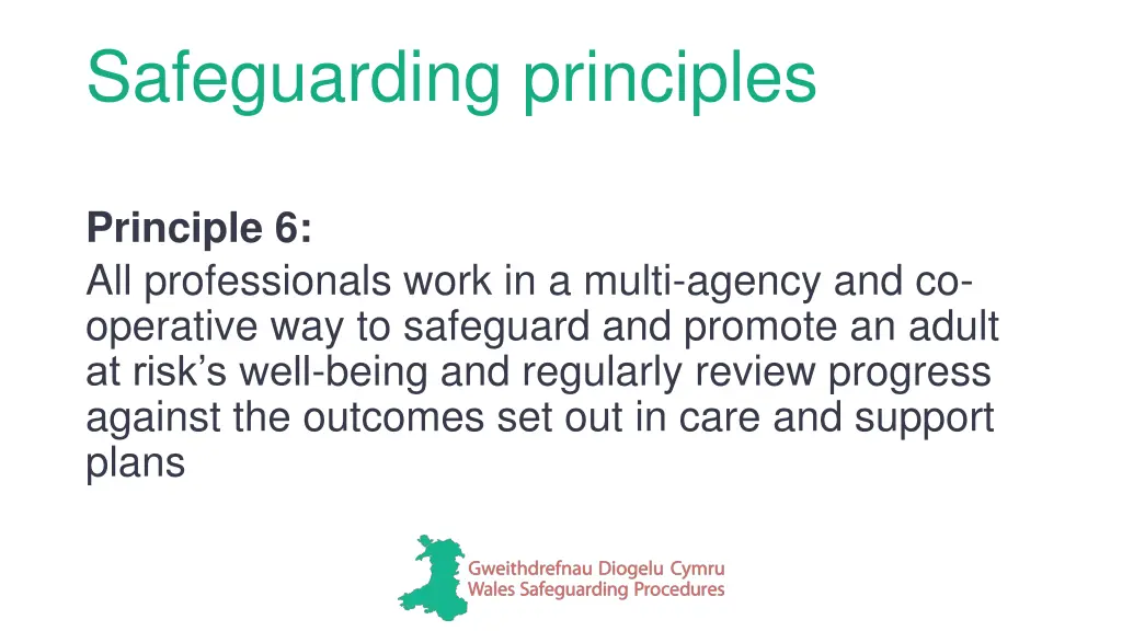 safeguarding principles 4