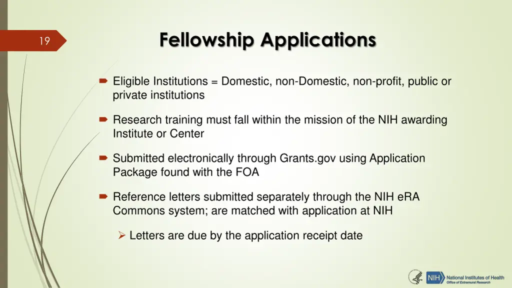 fellowship applications