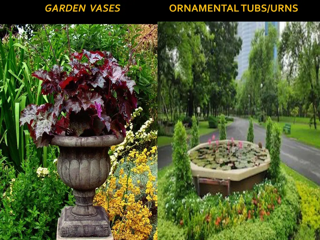 garden vases