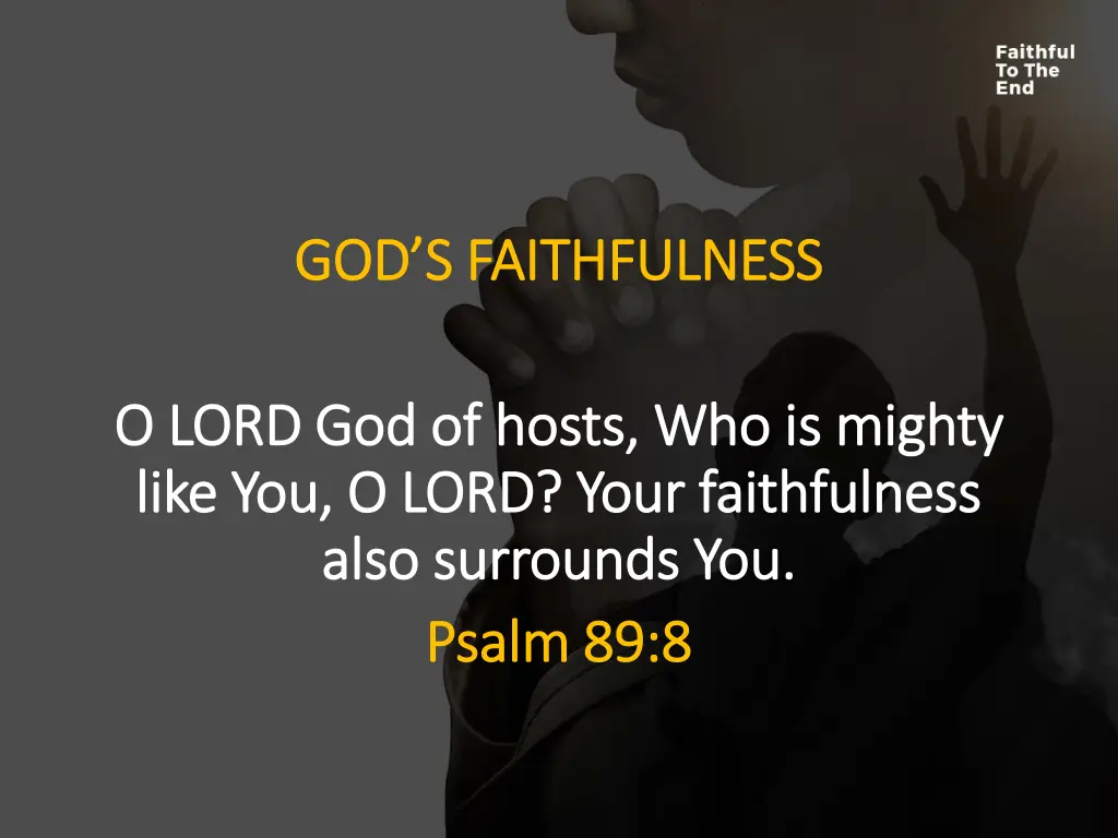 god s faithfulness god s faithfulness