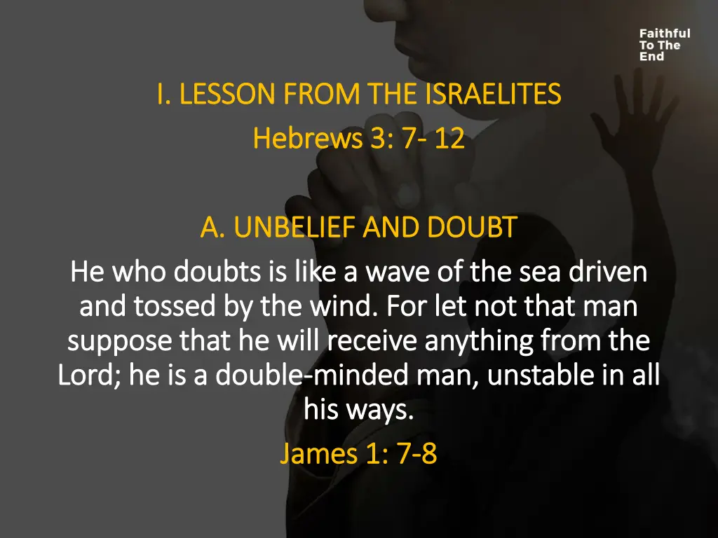 i lesson from the israelites i lesson from 1