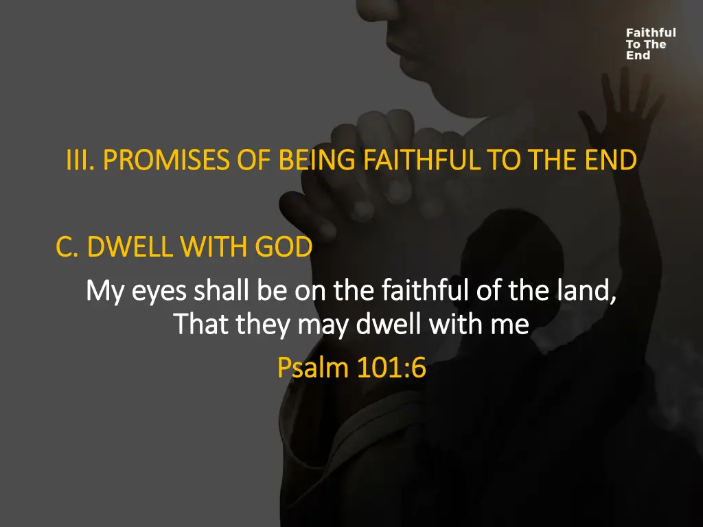 iii promises of being faithful 2