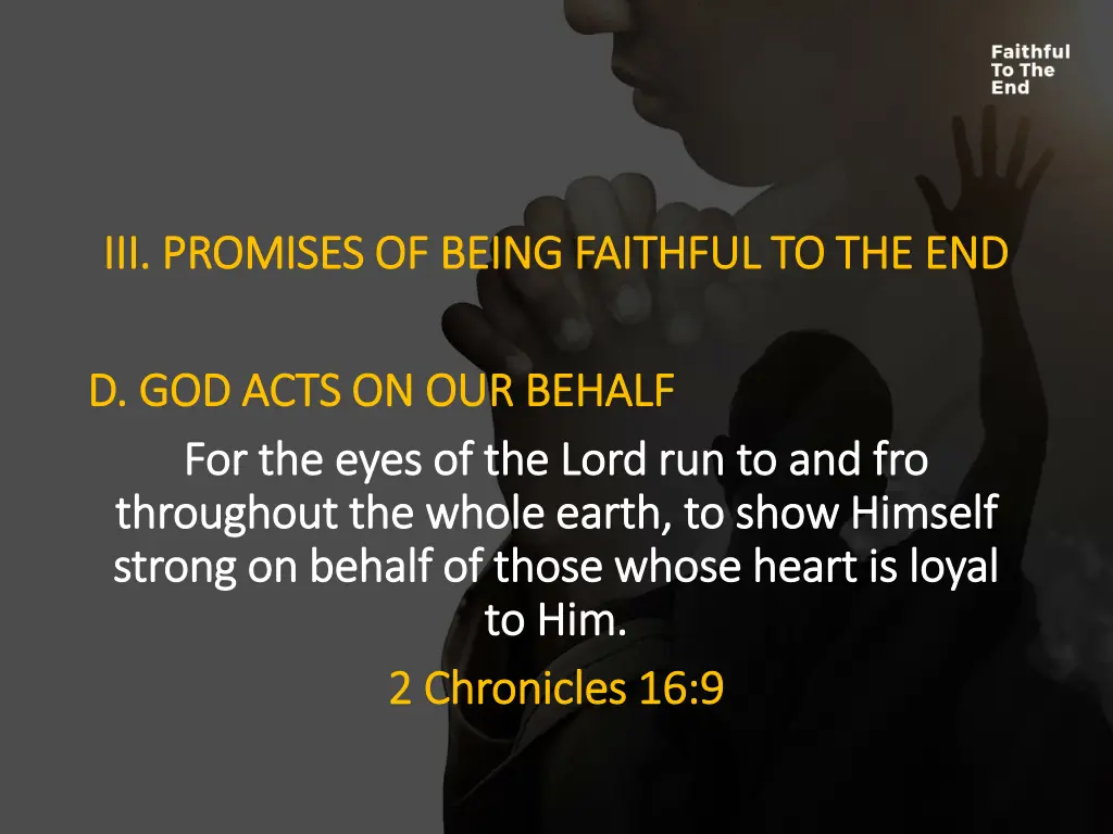 iii promises of being faithful 3