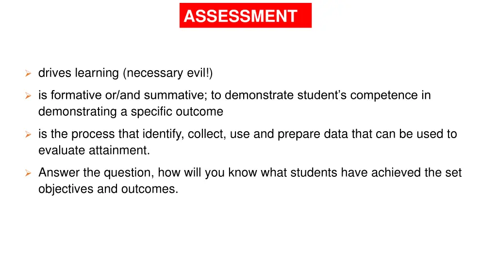 assessment