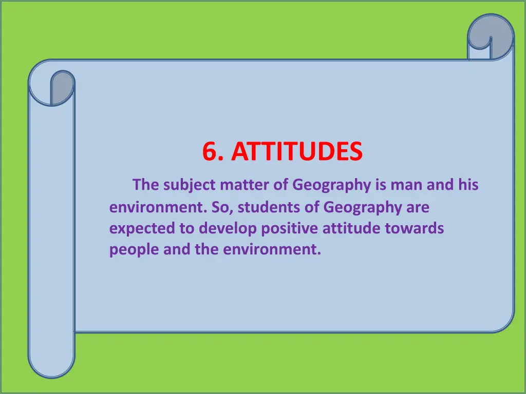 6 attitudes