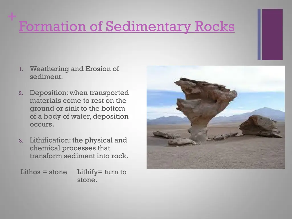 formation of sedimentary rocks