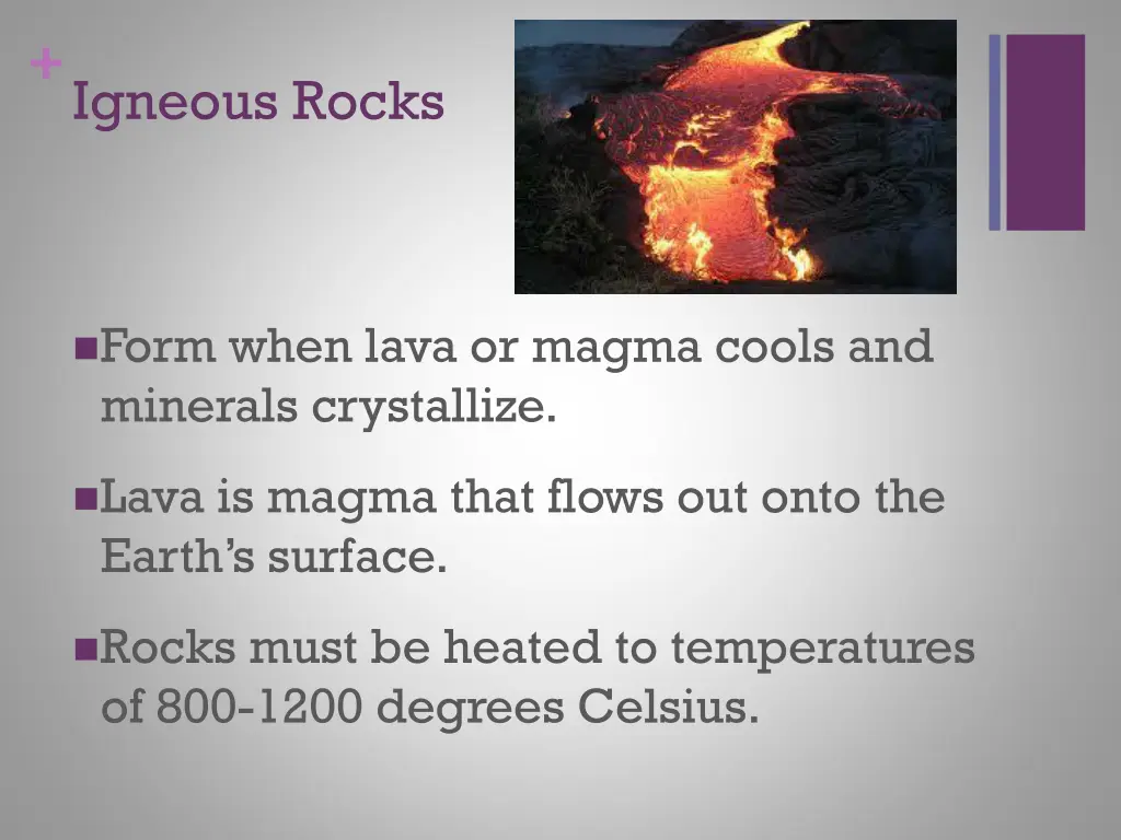 igneous rocks