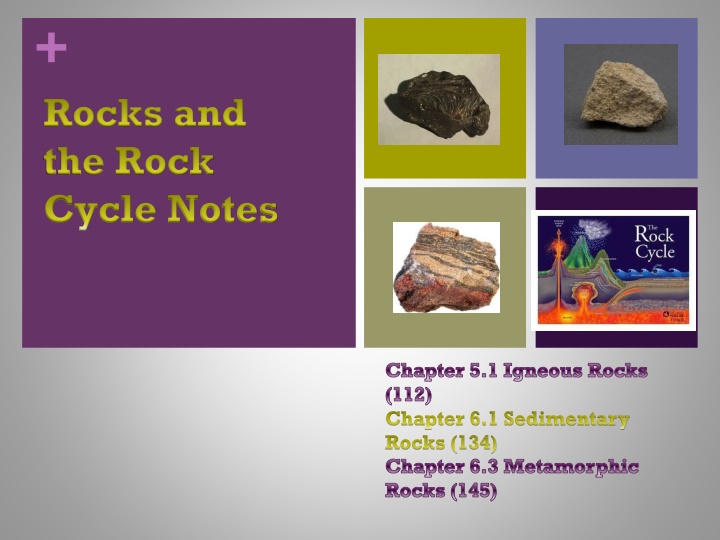 rocks and the rock cycle notes