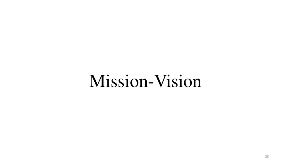 mission vision