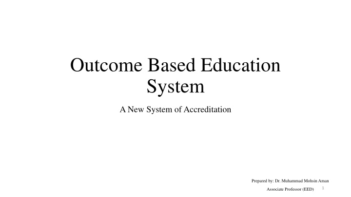 outcome based education system